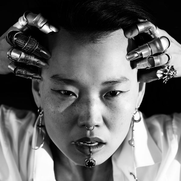 Mariia Khasoeva portrait with silver work